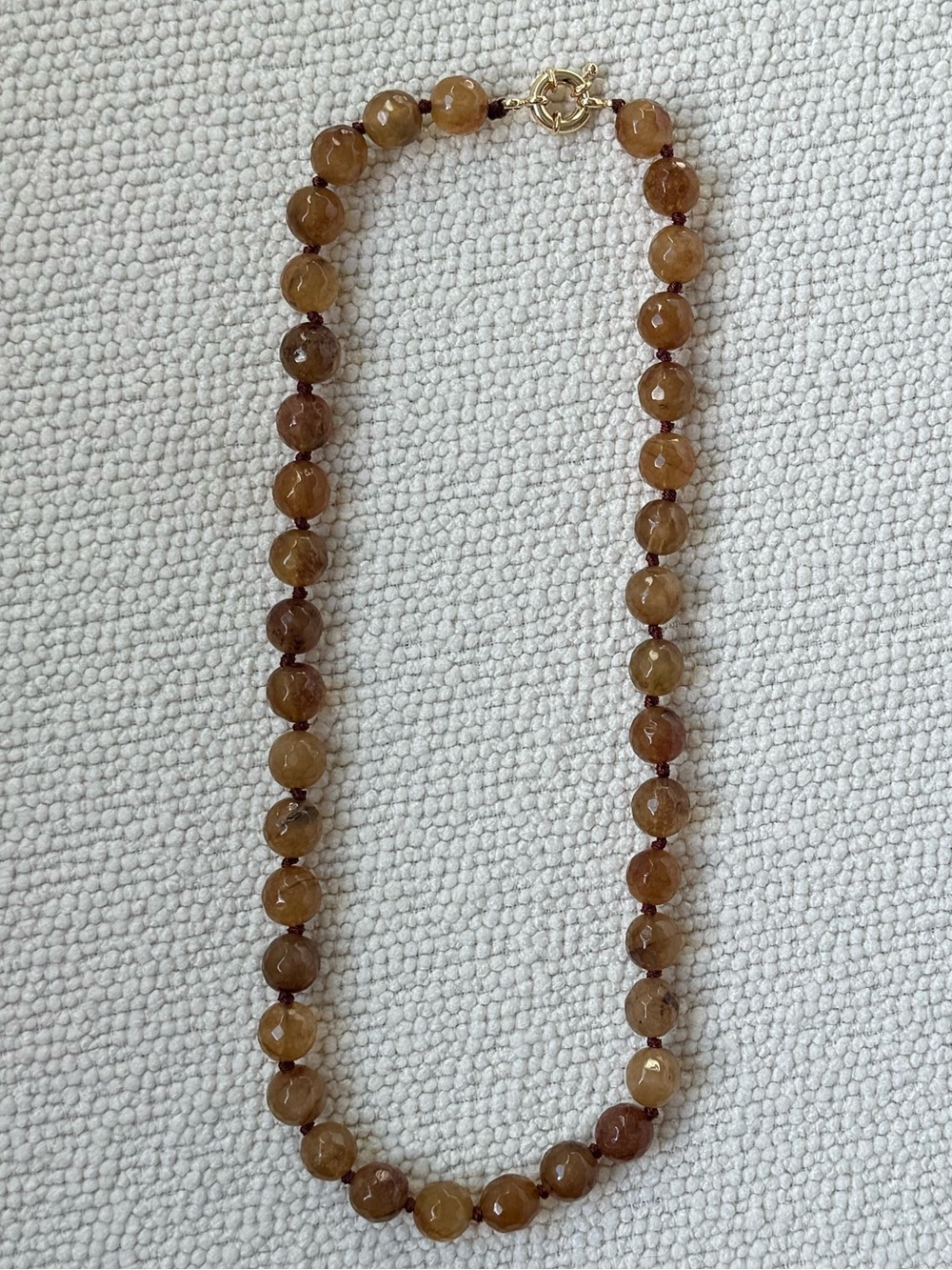 NWOT Tuckernuck Light Brown Jade Necklace